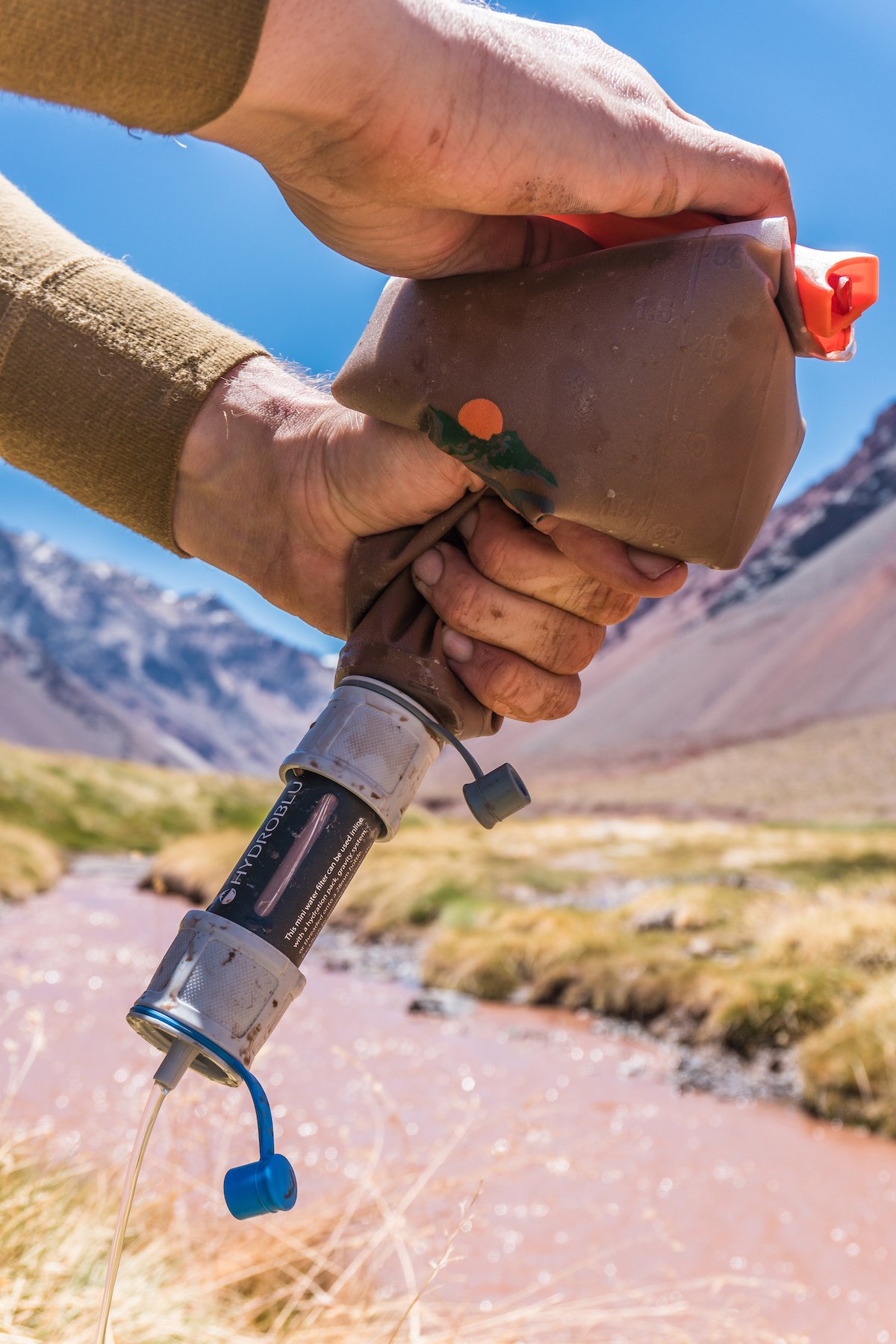 Like a chocolate river from the world of Willy Wonka, the Rio Horcones pumps silt, mud and mule dung down glacially formed valleys that descend from the summit of South America. The Vecto-Versa handled it well. [Photo] Tad Mccrea