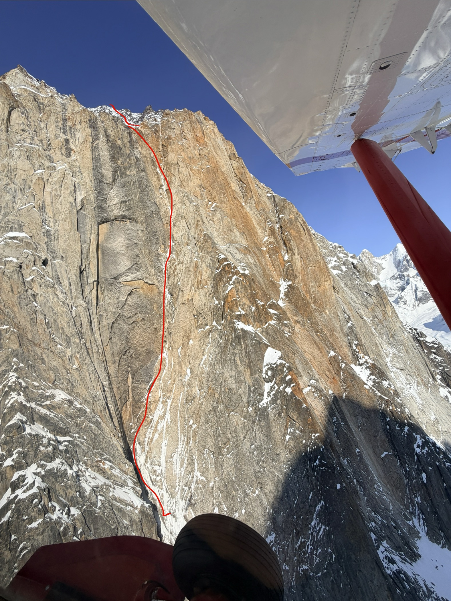 Heavy is the Hand: New Route on Mt. Dickey’s south face